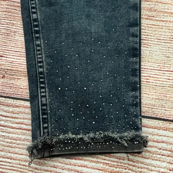 NWT!⭐️ Michael Tyler • Distressed Jeans with Rhinestone Accents- Women’s Size 12 - Picture 11 of 16